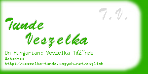 tunde veszelka business card